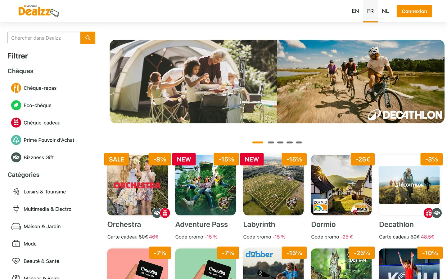 Plateforme Dealzz pour commerçants