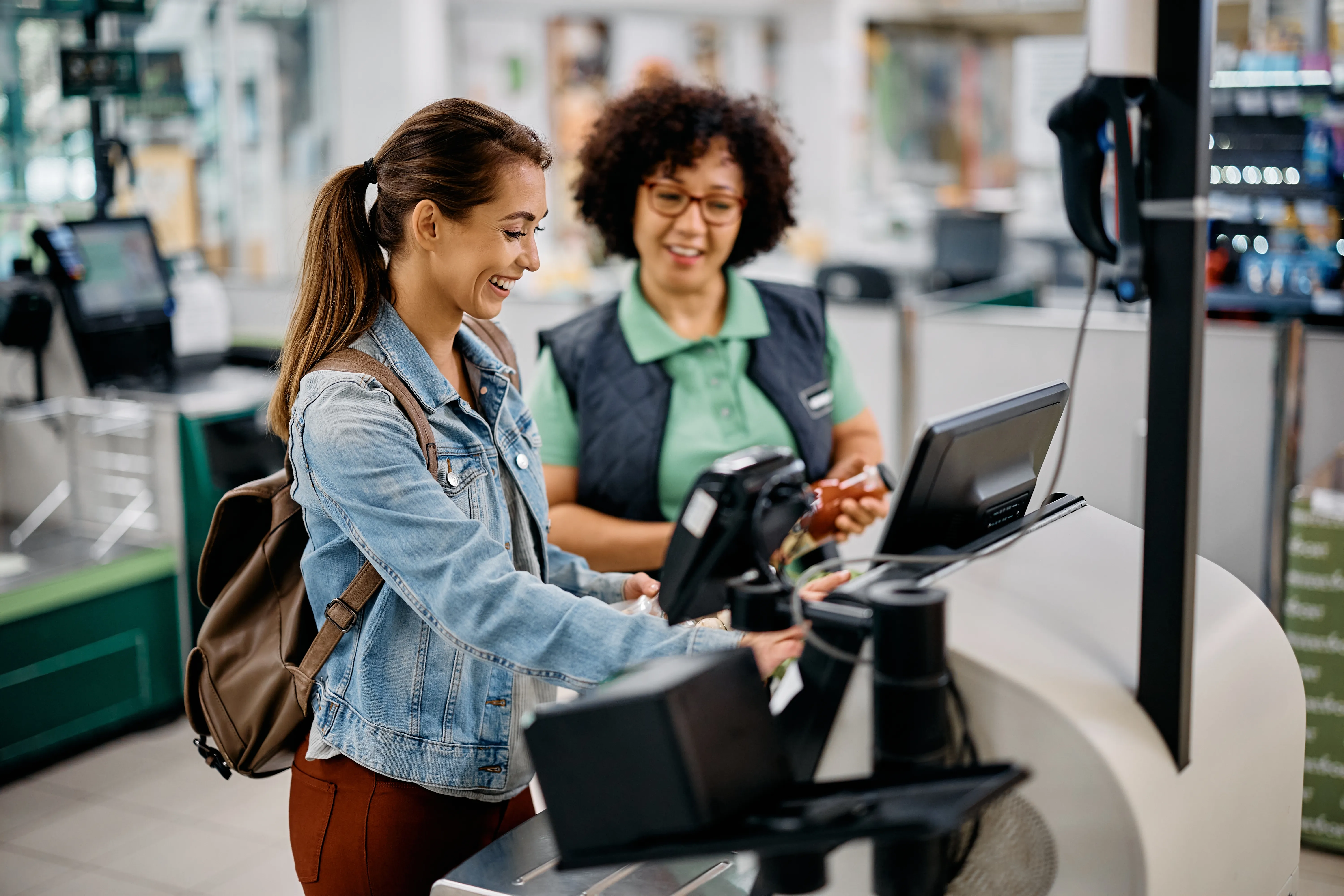 Paiement avec un téléphone en magasin